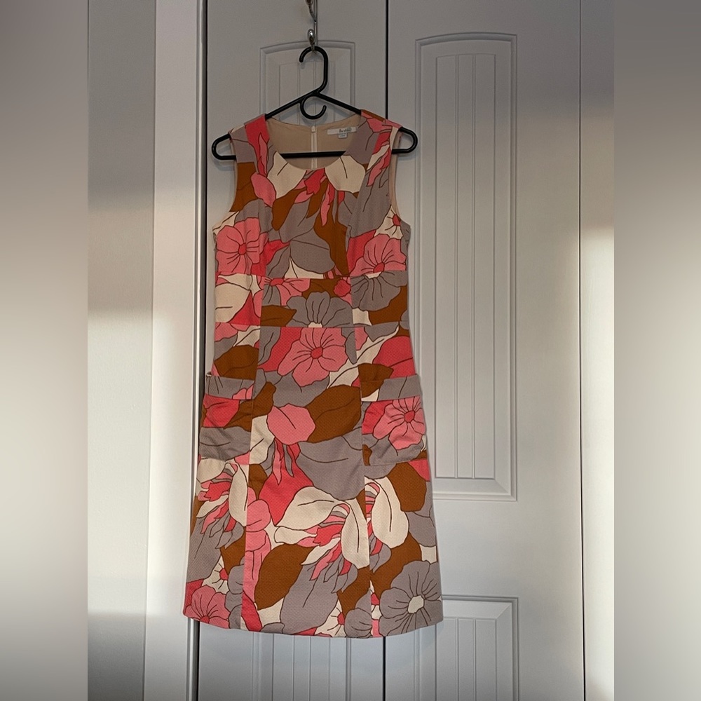 Boden Bloom Through Bloom Retro Dress with pockets 8L